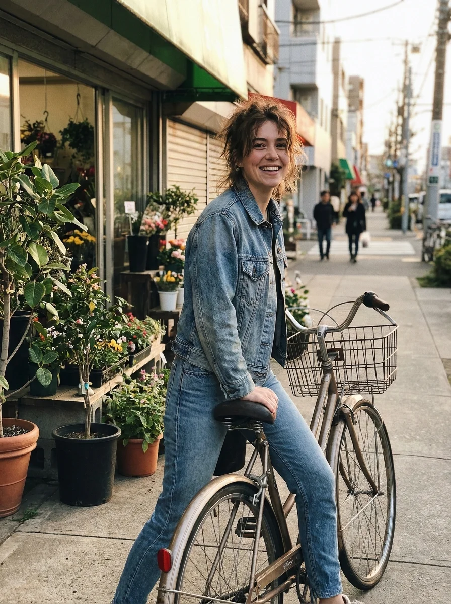 Everyday bicycle portrait before AI style transformation